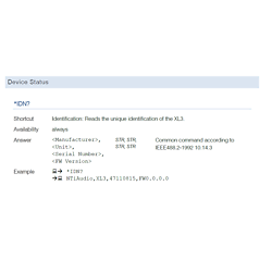 XL3 API Programming Interface Permanent