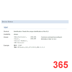 XL3 API Programming Interface 365